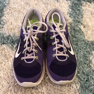 Nike Flex Trainer 3 Purple and Lime green
